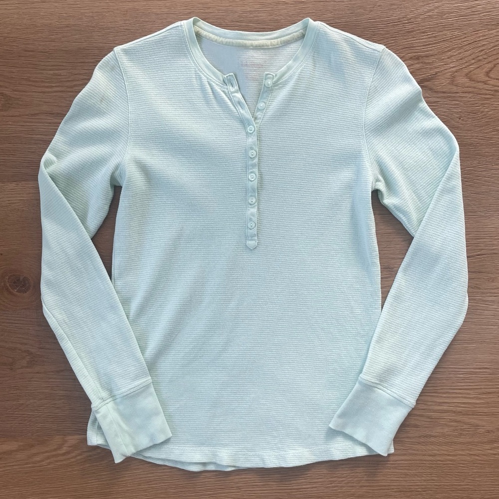 L.L. Bean Women’s Waffle Knit Henley